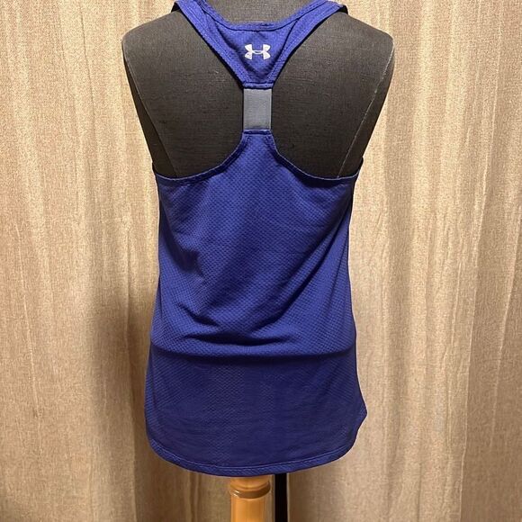 Under Armour Women's Purple Heat Gear Racerback Semi-Fitted Athletic Tank - Picture 5 of 7